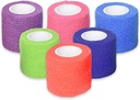 Ever Ready First Help Self Adherent Cohesive Bandages 2" x 5 יארדס - 12 Count, Rainbow Colors