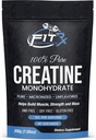 FITRxSupplements.com Pure Creatine Monohydrate אבקה - Zero הוסיף Ingredients - No Calories, 5g לכל משרת, Unflavored 40 משרתים, 200g, Quick Dissolveients