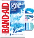 Band-Aid Brand Flexive Bandages, Comfortable Flex Protection & Wound Care for Minor Cuts & Scraps, First Aid Bandage with a Water Color Design, Assorted Sizes, 30 ct