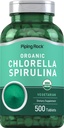 Piping Rock Chlorella Spirulina אורגני | 500 טבליות