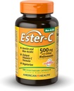 בריאות אמריקאית Ester-C 500 מ"ג עם Citrus Bioflavonoids - 120 קפסולות צמחוניות - 24Hour Immune Support - Non-GMO, טבעוני, Gluten Free - 60 משרתים