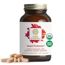 PURE SYNERGY Heart Protector | אורגני Holistic Heart Supplement with Organic הות'ורן ברי, Resveratrol ו- Nattokinase | for Blood and Vascular Support (60 קפסולות)