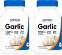 מזונות מזינים Garlic 1000 מ"ג, 240 Softgels (2 בקבוקים) - הזמנה, Premiumten Gluten חינם תוסף