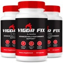 (3 Pack) Vigor Fix Male Supplement, VigorFix Pills for Men, Daily Nutrition for Total Health and Wellness, Vigor קבע קפסולות תמיכה עבור ביטחון ואנרגיה, ביקורות (180 קפסולות)