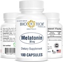 Bio-Tech Pharmacal Melatonin (20mg, 100 קפסולות)
