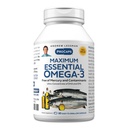 ANDREW LESSMAN מקסימום אומגה 3 לא משועבד, 60 Softgels - Ultra-Pure אומגה 3 שמן 1200 מ"ג גבוה DHA, לא תוספת מרקורי קטן, קל לסאול שמן קפסולות שמן דגים