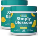פשוט פריחה תזונה יומית ירוק & Superfood אבקת + Collagen + Probiotics עבור בריאות העיכול של נשים ו Bloating הקלה. Help Your Health Bloom - 2 חודשים אספקה