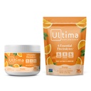 Ultima Replenisher Electrolyte אבקת לשתות Mix Bundle - סוכר חינם - כתום, 30 משרת Canister ו 20 Stickpacks - 6 אלקטרוליטים ומינרלים - Keto Friendly, טבעוני, non-GMO