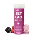1Above Jet Lag טבליות - ברי-Flavored Effervescent Multivitamin עם תוספת נסיעות Pycnogenol עבור הידרה, אנרגיה, תמיכה החיסון ו- Faster Recovery - Flight Essential, 10 טבליות