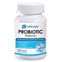 OMOGS Probiotics 90 מיליארד CFUs 18 סטרינס, עם 3 אורגני Prebiotics & ויטמין C, תוספת אנטרית לנשים, גברים וילדים, Support Metabolism, Immunity ובריאות העיכול, Non-GMO, 90 טבליות