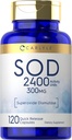 קרליל S.O.D. תוספי קפסולות | 300 מ"ג | 120 Count | Superoxide Dismutase | Non-GMO ו- Gluten Free Free