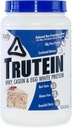 אבקת חלבון גבוהה של הגוף Trutein גבוהה אבקת חלבון: 45% Whey, 45% מקרהין, 10% ביצה לבן שקד Mix, Gluten-Free Sodium, Low Carb חלבון אבקת עבור גברים ונשים, עוגת יום הולדת, 2lb