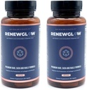 SRILabs Renewglow Biotin 5000mcg שיער תוספת לנשים 40 פלוס - Gotu Kola ויטמין E, C Zinc עבור שיער בריא, עור וציפורים - עם 27 היופי Enhancing חומרים מזינים