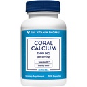 ויטמין Shoppe אלמוג Calcium 1500MG - מקור בטוח של Calcium, Magnesium & Trace מינרלים לתמוך עצמות בריאות ושיניים (180 קפסולות)
