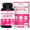 Myo-Inositol & D-Chiro Inositol Supplement For Women (120 Capsules, 2050mg Per Serving Ideal 40:1 Ratio Myo Inositol) Hormone Balance for Women - Third Party Tested, Vegan Safe & USA Made - 120 Count