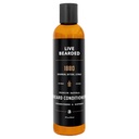 Live Beared Beard Conditioner, 8 fl oz - חיזוק שיער הפנים Softens - מיוצר בארה"ב - All-Natural Ingredients with Biotin, Caffeine | 1880 Scent - בורבון, bitters, Citrus