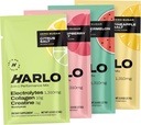 Harlo - Sample Pack Electrolyte Drink Mix with added Bovine Collagen & Creatine - Creatine Monohydrate אבקת משקאות אנרגיה - משקאות אנרגיה חינם סוכר