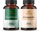 HerBAMAMA Broccoli Sprout ו Ashwagandha Root Kit - Bundle של 1000 מ"ג ברוקולי Sprout & 1500 מ"ג Ashwagandha Root כמוסות - טבעוני, non-GMO, Sugar & Gelatin-Free - 2 Packccoli Sprout & 1500 מ"י Ashwagandha Root כמוסות - טבעונית, Non-GMO, Sugar & Gelatin-Free - 2 Packatin-Free - 2 Packatin-Free - 2 Packout - 2 Packccoin- 2 Packccoin-Free - 2 Pack
