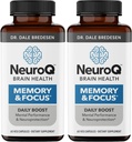 NeuroQ Memory & Focus - Boostss קוגניטיבי ביצועים ותפקוד המוח - פורמולה הגנתית על ידי ד"ר דייל Bredesen - Gotu Kola גינקו Phosphatidylserine & Propolis - 60 קפסולות (Pack של 2)