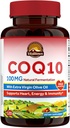Vitalitown CoQ10 100 מ"ג, עם תוספת שמן זית בתולה, Absorption מקסימלית, Coenzyme Q10 תוספת, No Gluten, non-GMO, עבור תמיכה אנטי-oxidant & Heart, 120 Softgels