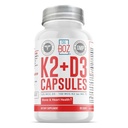 Dr. Boz - K2+D3 Capsules, 66 Servings - Vitamin D3 K2 Supplement with BioPerine - Bone & Heart Health - Enhanced Absorption - Quality Tested - Made in the USA - 5000iu (D3) - 4000iu (K2) - Self Care