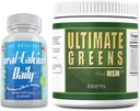 בריאות יומית - אלמוג Calcium Daily & Ultimate Daily Greens עם אבקת MSM (1 חודש אספקה)