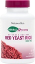Natures Plus Herbal Actives Red Yeast Rice Extended לשחרר 600 מ"ג - 60 טבליות, Pack of 2 - תומך כללי טוב - Vegetarian, Gluten Free - 120 המשרתים המלאים