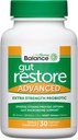 ד"ר דרו סינטרה's LifeBiome Gut Recovery Advanced, Power Microbiome Probiotics with Fermented Botanicals, 11 Multi Strains, 30 פעם-Daily קפסולות, Vegetarian, Soy-, Milk- and Gluten Freeten Free Strains, 30