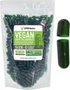XPRS Nutra Size 0 קפסולות ריקות - 500 Count ריקה טבעוני קפסולות - גלולות צמחוניות - קפסולת ירקות DIY מילוי - Veggie Pill Caps for Do-It-Yourselfs (Forest Green)