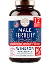 תוספת לפוריות גברית עם Maca Root - Mens Health Conception Prenatal ויטמינים Plus Natural Extracts - Prenatal פוריות תוספי לגברים - צד שלישי נבדק - 120 קפסולות, 2 חודשים