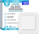 JJ Care Adhesive Island Dressing[עריכת קוד מקור | עריכה], 6x6 Sterile Bordered Gauze Dressing, Breathable Island Wounding Individually Wraped with Highly Absorbent non-Stick Center Pad