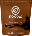 No Cow Vegan Protein Powder, Chocolate, 20g Plant Based Protein, Recyclable Bag, Dairy Free, Soy Free, No Sugar Added, Keto Friendly, Gluten Free, Naturally Sweetened, Non GMO, Kosher, 1.74 Pound