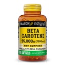 מייסון ויטמין טבעי A Beta Carotene 25,000 IU, תומך חזון, תפקוד תאים ובריאות החיסון, 100 Softgels, Pack של 3