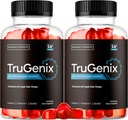 (2 Pack) TruGenix Gummies, TruGenix Gummies עבור גברים, טיניקס חניכיים מתקדמות פורמולה, TruGenix ACV Gummies, TruGenix תמיכה חניכיים, Premium Formula, 120 חניכיים עבור 2 חודשים