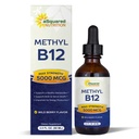 ASquared Nutrition ויטמין B12 sublingual נוזלי טיפות - 5000 MCG תוספת עם Methylcobalamin (Methyl B-12) - Max Absorption B 12 כדי להגדיל את האנרגיה - ידידותי טבעוני - 2 fl oz oz