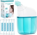 מערכת ההשקה הנמשכת עם 30 Saline Packets Nasal Care, Sinus Rinse Machine, Nasal Rinse Machine, Nasal Cleaner with Auto Waste Collection function for Sinus, Nasal Allergies - Green Green Green Green Green Green Green