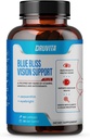 Blue Bliss Vision Support - ויטמין עיניים עם Lutein, Biotin, Bilberry ו Zeaxanthin - תוסף ויטמין עבור חזון בריאות וביטוח עבור מבוגרים 60 Veggie קפסולות 30 יום אספקה