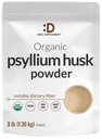 צמחי מרפא אורגני Psyllium Husk אבקת 3lbs (48oz) - Unflavored Plant Based Soluble Dietary סיבים - Gut & Digest - Great for Baking & Cooking - Keto Friendly, Gluten Free, non-GMO