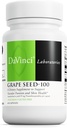 DAVINCI Labs Grape Seed 100 - תוספת תזונתית לתמיכה במערכת החיסון, פונקציית וסיקולארית עור בריא * - עם 100 מ"ג Grape Seed לחלץ עבור לשרת - Gluten-Free - 60 קפסולות צמחוניות