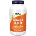 תוספי מזון עכשיו, אומגה 3-6-9 1000 מ"ג עם תערובת של Flax Seed, Evening Primrose, Canola, Black Currant ו- Pumpkin Seed Oils, 250 Softgels