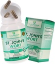 Pure Premium St. Johns Wort כמוסות 500 מ"ג - תוספי תמיכה Mood - Herbal & Natural Normal Stress Supplements - St John Wort תמיכה חיובי Mood עבור גברים ונשים - 3 חודשים אספקה - 100 קפסולות