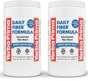Yerba Prima Daily סיבים פורמולה - 20 אבקת oz (Pack of 2) - Unflavored, Concentrated Band of Soluble / Insoluble, Psyllium Seed Husks, Acacia Gum תוסף Apple סיבים - קבוע קולקציה ניקוי קלסר