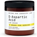 BeYOND RAWכימיה Labs D-Aspartic Acid אבקת, פיתוח שרירים ושיקום, 30 משרתים