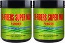 אבקת Super MAX 18 (18 סיבים) - 400g - תוספת תזונתית - תמיכה ניקוי ו Detoxification, Unflavored (2 Pack)