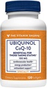ויטמין Shoppe Ubiquinol CoQ-10 100 מ"ג - Beneficial עבור אלה שלוקחים סטטינים - תומך בריאות הלב והתאים ייצור אנרגיה בריאה, אנטי חמצון חיוני - פעם יומית (120 Softgels)