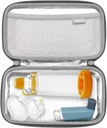 RLSOCO נושא מקרה עבור Asthma Inhaler לילדים ומבוגרים, Inhaler Spacer Travel Case for Device,Mask ואביזרים אחרים (Case Only)