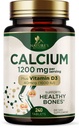 Calcium 1200 מ"ג עם ויטמין D3 - תוסף בריאות העצם, ויטמין D & Calcium תוספי עבור נשים וגברים - כוח עצם, שיניים ותמיכה החיסון, כדורי Calcium של הטבע, בבקבוק בארה"ב - 240 טבליות