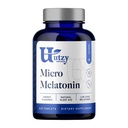Utzy Naturals Micro Melatonin | Low Dose Melatonin 250mcg עם דובדבן טבעי | בטוח לילדים | תוצרת ארה"ב | 120 טבליות