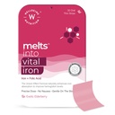 GoodBEING NUTRITION Melts Nano Iron | Plant Based Iron, Beetroot, Swiss Chard, Pumpkin Seeds, ויטמין C ו- Folate for Improved Hemoglobin, Oxygen Binding Capacity & Blood Building (30 פסים אוראליים)