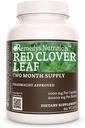 תזונה של Remedy Red Clover Leaf | 1000 מ"ג, 60 קפסולות טבעוניות Herbal Dietary